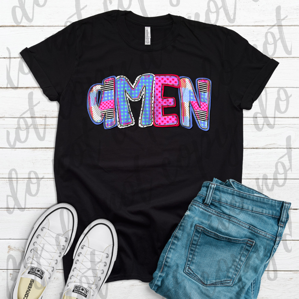 Amen (patchwork letters)