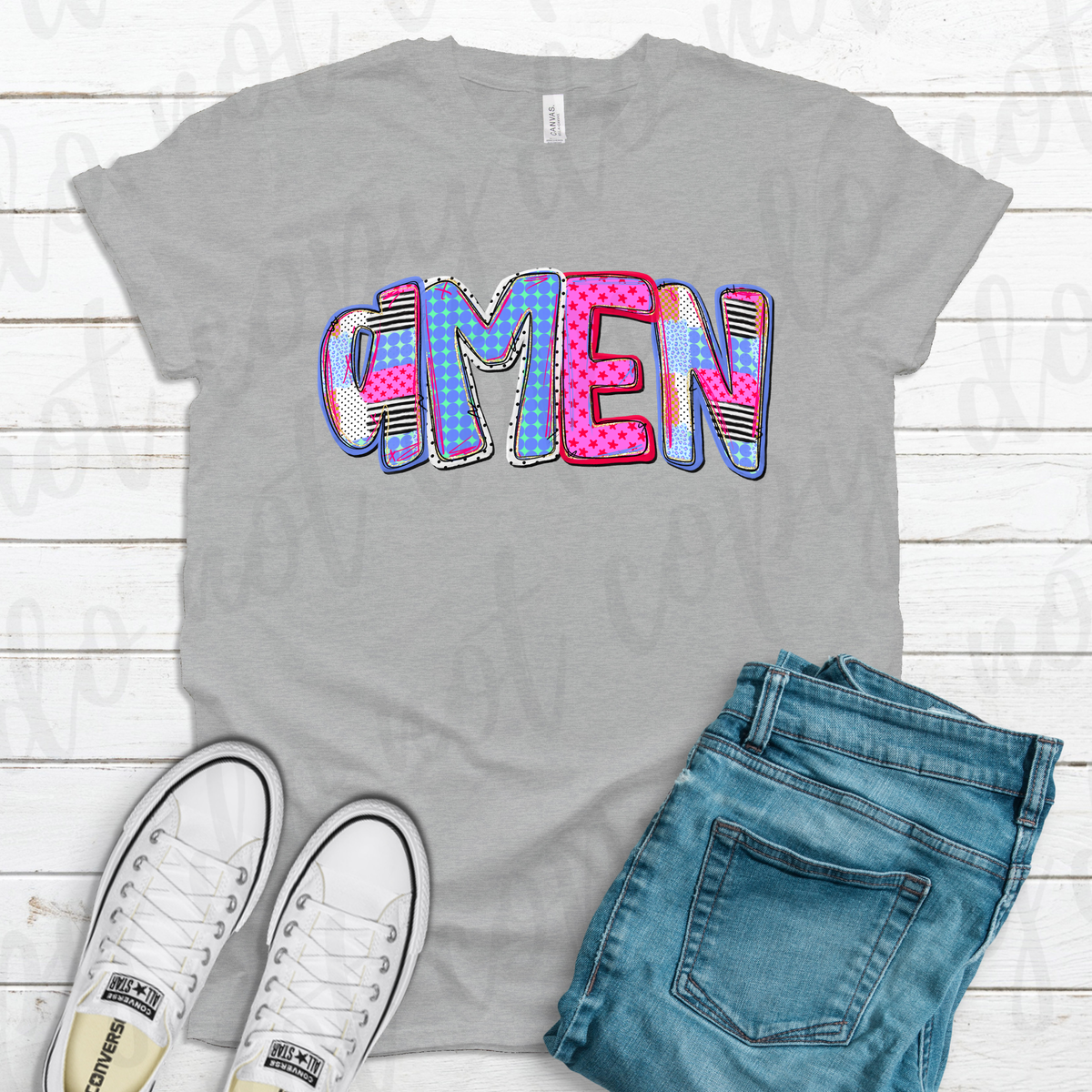 Amen (patchwork letters)