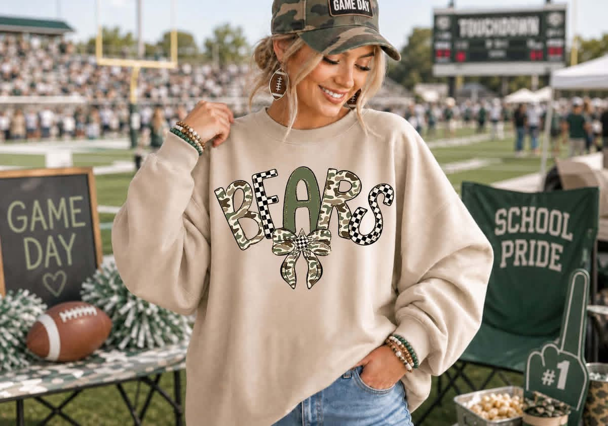 Camo Mascot YOUTH Sweater
