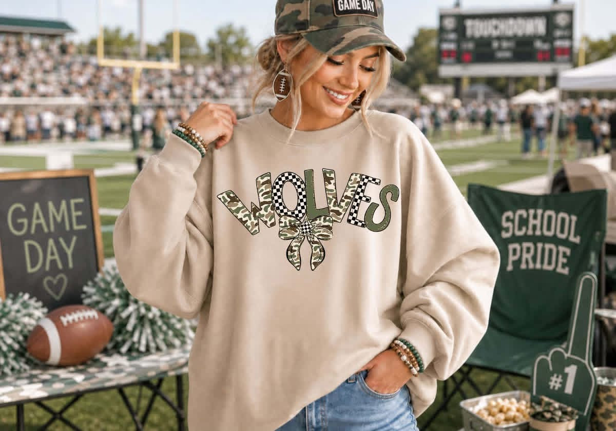 Camo Mascot YOUTH Sweater