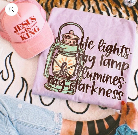 He lights my Lamp